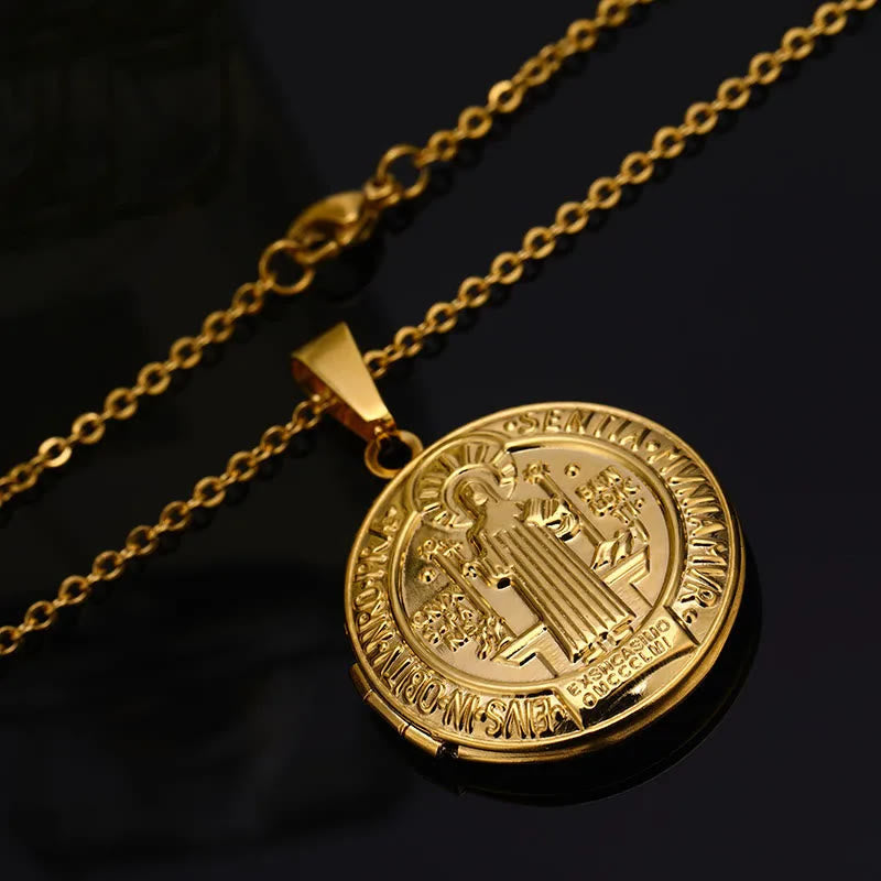 Free Today: Christ Classic St. Benedict Pendant Titanium Necklace