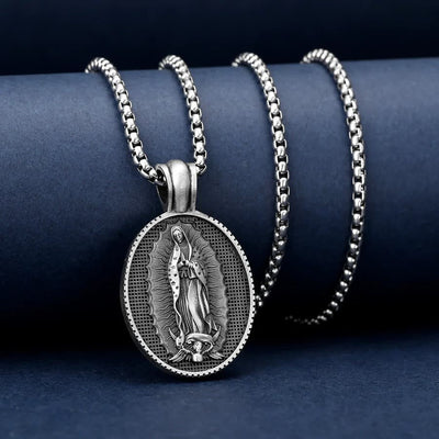 Christianartworkshop Our Lady of Guadalupe Virgin Mary Necklace