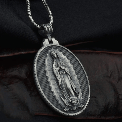 Christianartworkshop Our Lady of Guadalupe Virgin Mary Necklace
