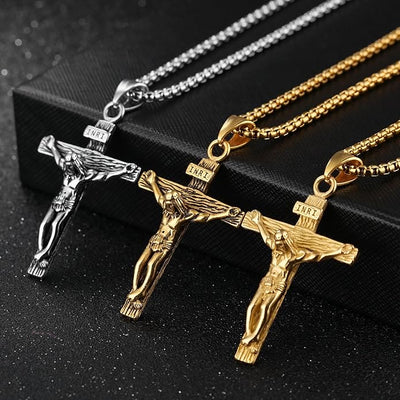Christianartworkshop Jewelry Crucifix Pendant Charm Necklace