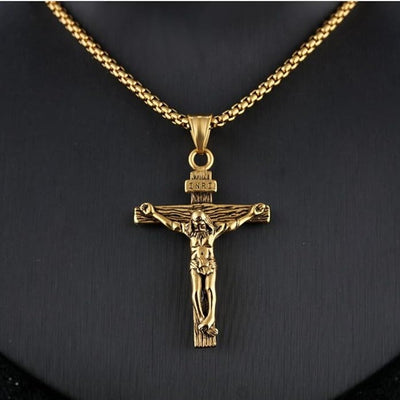 Christianartworkshop Jewelry Crucifix Pendant Charm Necklace