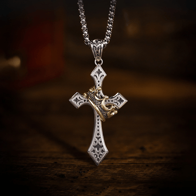 Christianartworkshop The Crown Cross Necklace Religion Jewelry