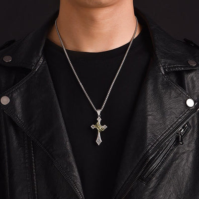 Christianartworkshop The Crown Cross Necklace Religion Jewelry