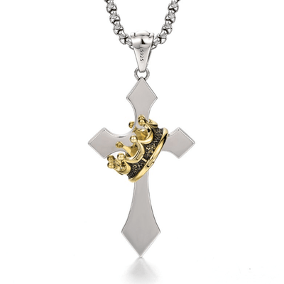 Christianartworkshop The Crown Cross Necklace Religion Jewelry