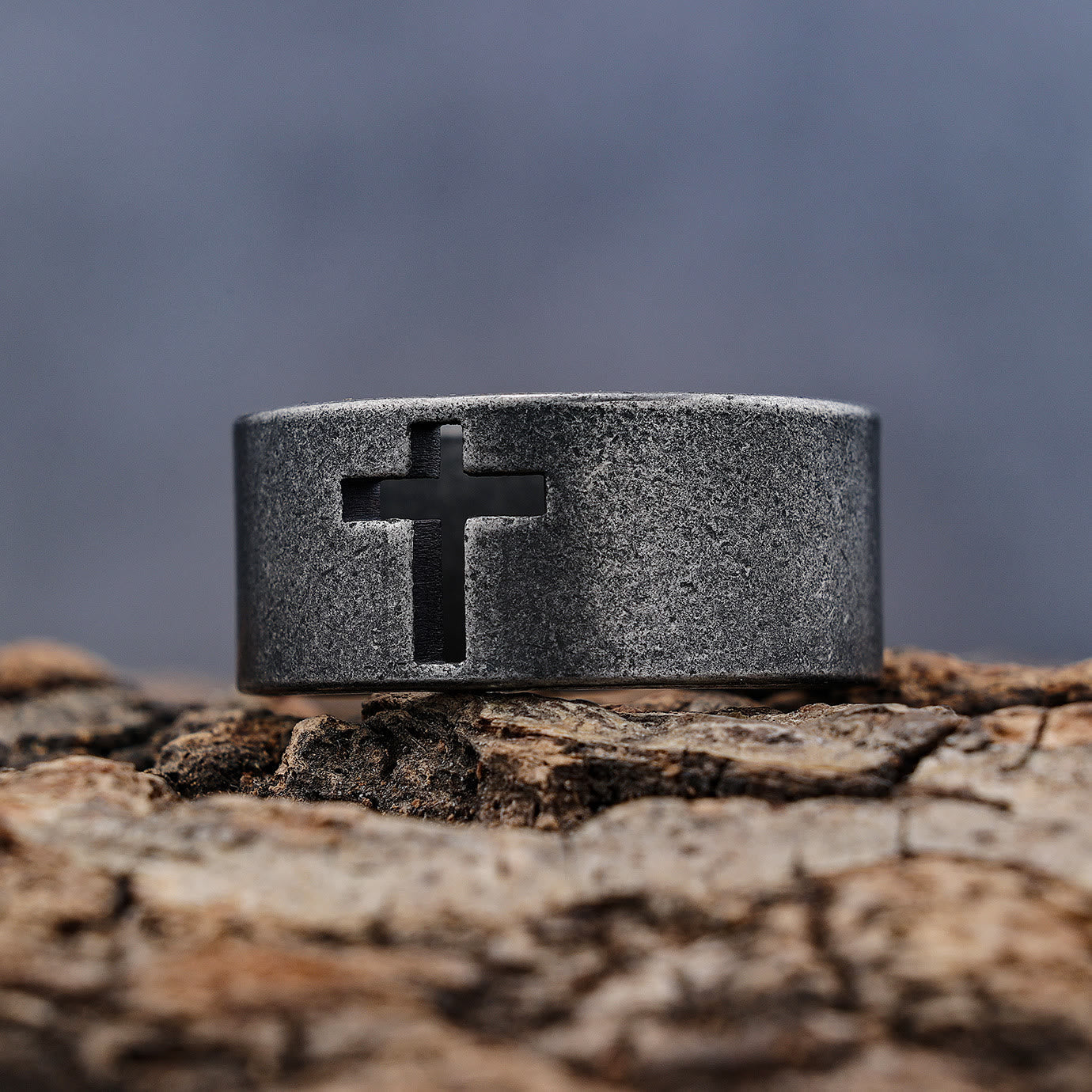 Christianartworkshop Stainless Steel Antique Punk Christianartworkshop  Cross Ring