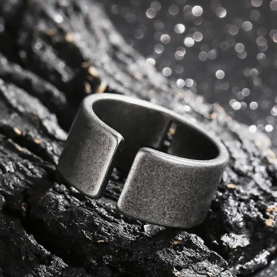 Christianartworkshop Stainless Steel Antique Punk Christianartworkshop  Cross Ring