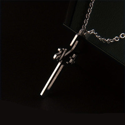 Christianartworkshop Jesus Christ Cross Chain Stainless Steel Necklace