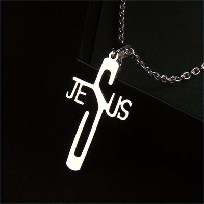 Christianartworkshop Jesus Christ Cross Chain Stainless Steel Necklace