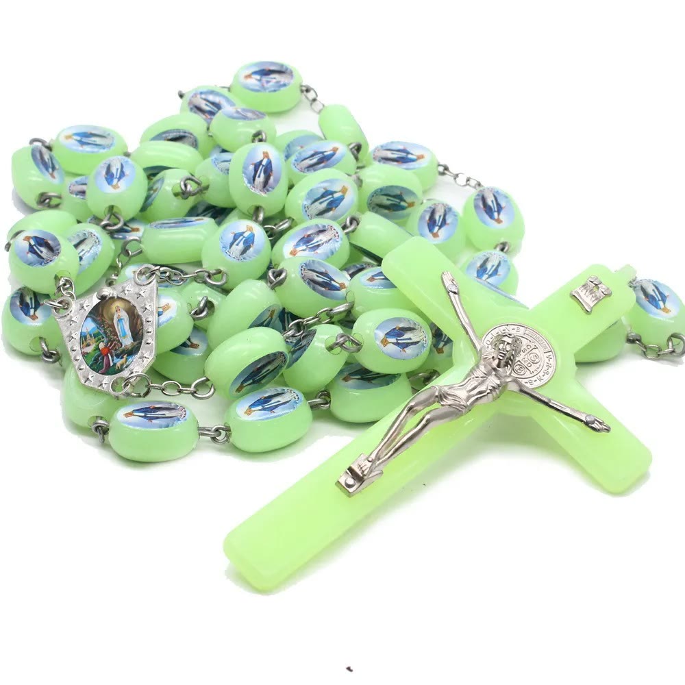 Glow in The Dark Luminous Prayer Beads Rosary