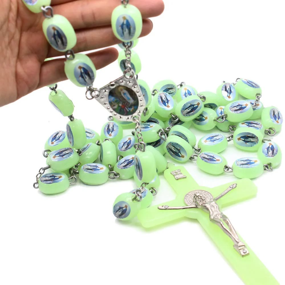 Glow in The Dark Luminous Prayer Beads Rosary
