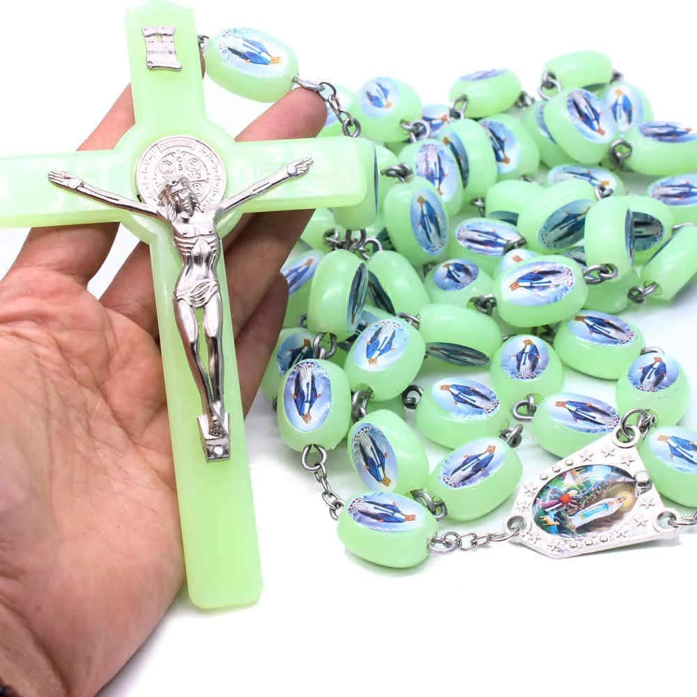 Glow in The Dark Luminous Prayer Beads Rosary