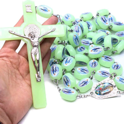 Glow in The Dark Luminous Prayer Beads Rosary