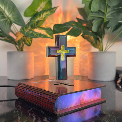 Christianartworkshop Book-base Magnetic Levitation Cross Ornament
