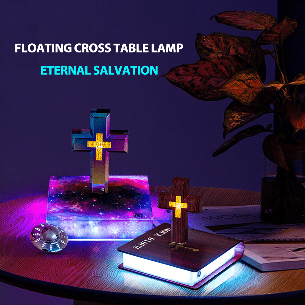 Christianartworkshop Book-base Magnetic Levitation Cross Ornament