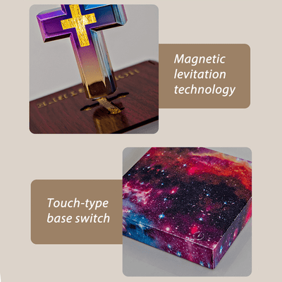 Christianartworkshop Book-base Magnetic Levitation Cross Ornament