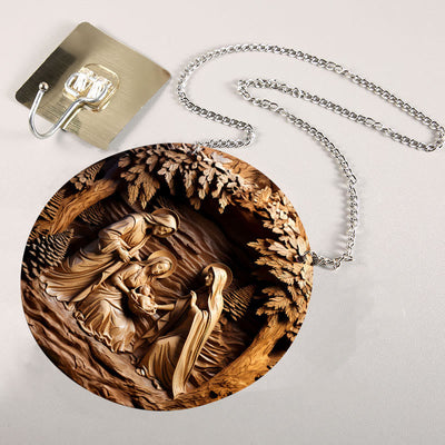 Christianartworkshop Brown Series 8 Styles Christ Nativity Festive Decor Hanging Ornaments F