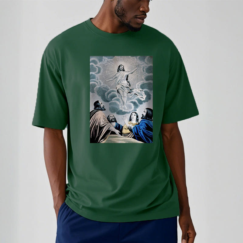 Christianartworkshop Classic Style The Ascension Short Sleeve T-shirt