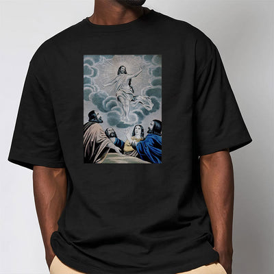 Christianartworkshop Classic Style The Ascension Short Sleeve T-shirt