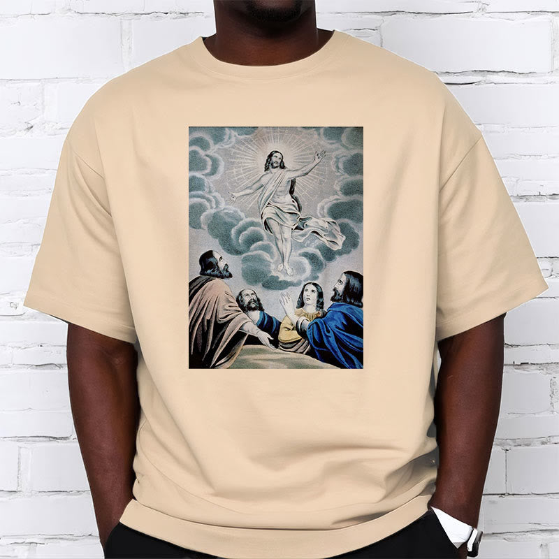 Christianartworkshop Classic Style The Ascension Short Sleeve T-shirt