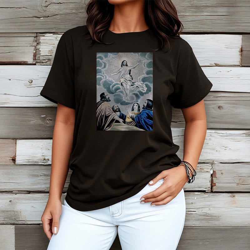 Christianartworkshop Classic Style The Ascension Short Sleeve T-shirt