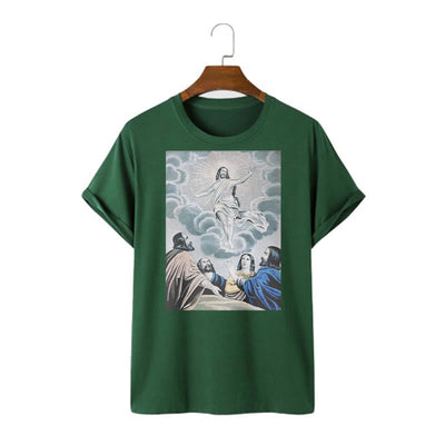 Christianartworkshop Classic Style The Ascension Short Sleeve T-shirt