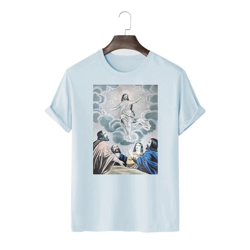 Christianartworkshop Classic Style The Ascension Short Sleeve T-shirt