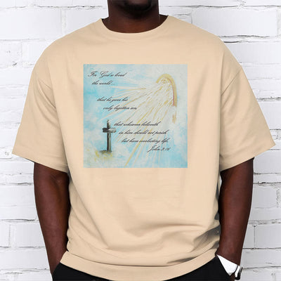Christianartworkshop Classic Style For God so Loved the World  Short Sleeve T-shirt