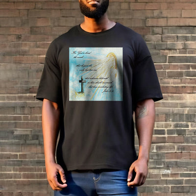 Christianartworkshop Classic Style For God so Loved the World  Short Sleeve T-shirt