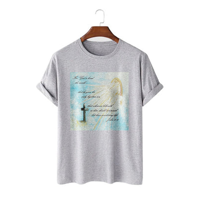 Christianartworkshop Classic Style For God so Loved the World  Short Sleeve T-shirt