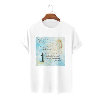 Christianartworkshop Classic Style For God so Loved the World  Short Sleeve T-shirt