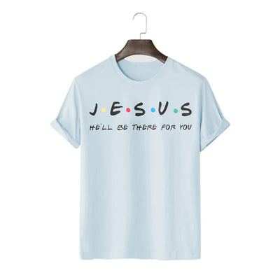 Christianartworkshop Modern Style Jesus He'll Be There For You Short Sleeve T-shirt