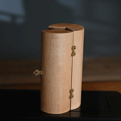 Christianartworkshop Classic Style Openable Wooden Cylinder Jesus Figure Desktop Decorations Ornament