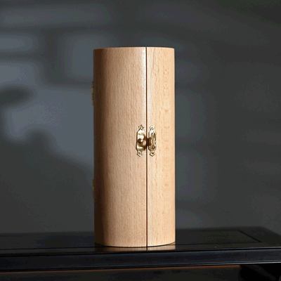 Christianartworkshop Classic Style Openable Wooden Cylinder Jesus Figure Desktop Decorations Ornament