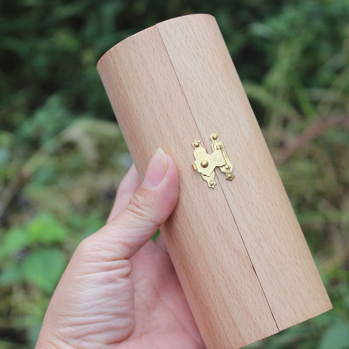 Christianartworkshop Classic Style Openable Wooden Cylinder Jesus Figure Desktop Decorations Ornament