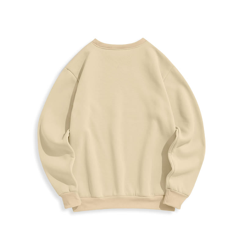 Christianartworkshop Colored Style Joy To The World Nativity Scene Fleece Lined Polyester Sweatshirt