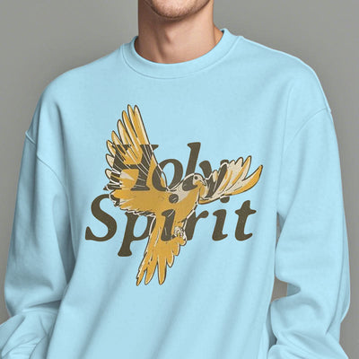 Christianartworkshop Classic Style Holy Spirit Flying Dove Fleece Lined Polyester Sweatshirt