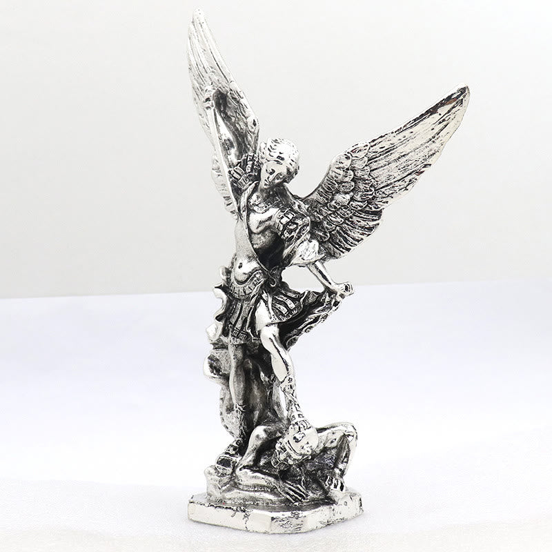 Christianartworkshop Classic Style Saint Michael the Archangel Defeating Lucifer Desktop Decorations Ornament