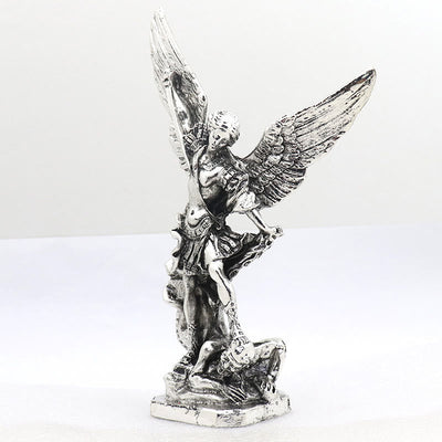 Christianartworkshop Classic Style Saint Michael the Archangel Defeating Lucifer Desktop Decorations Ornament