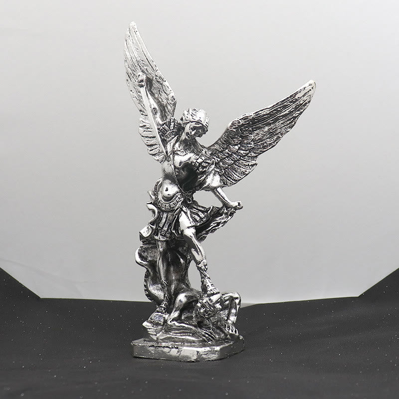Christianartworkshop Classic Style Saint Michael the Archangel Defeating Lucifer Desktop Decorations Ornament