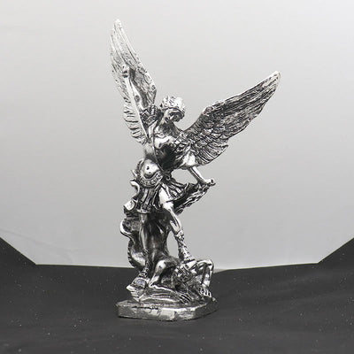 Christianartworkshop Classic Style Saint Michael the Archangel Defeating Lucifer Desktop Decorations Ornament