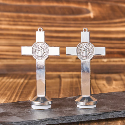 Christianartworkshop Classical Traditional Alloy St. Benedict Cross Crafted Ornament