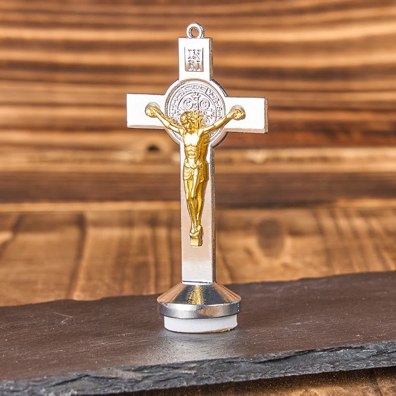 Christianartworkshop Classical Traditional Alloy St. Benedict Cross Crafted Ornament