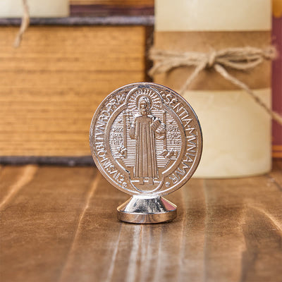 Christianartworkshop Classical Traditional Alloy St. Benedict Symbol Small Exquisite Crafted Ornament (6 colors)