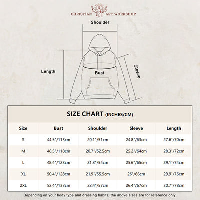 Christianartworkshop Quotation Style Redemption Through Jesus Sacrifice Fleece Lined Polyester Hoodie