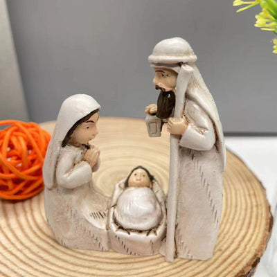Christianartworkshop Classic Style Harmonious Nativity Scene Holy Family Desktop Decorations Ornament