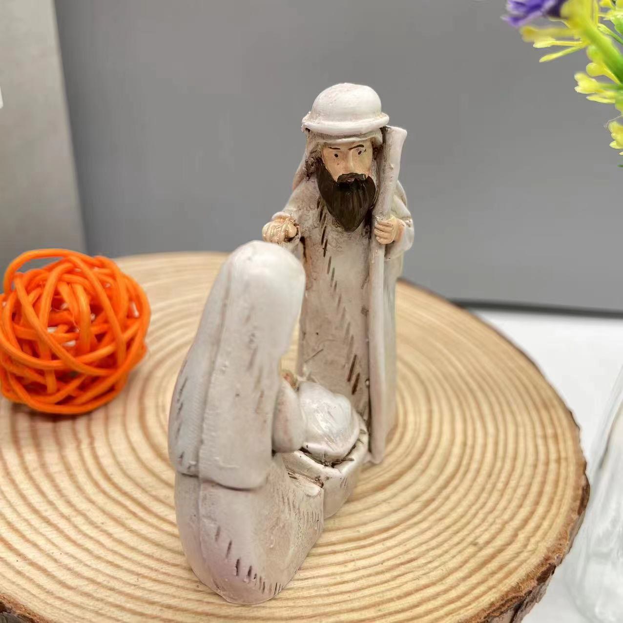 Christianartworkshop Classic Style Harmonious Nativity Scene Holy Family Desktop Decorations Ornament