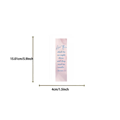 Christianartworkshop 30pcs/set Watercolor Bible Verse Inspiring Quotes Bookmark