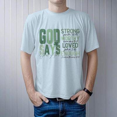 Christianartworkshop Empowerment Clover Tee Faith-Inspired T-Shirt