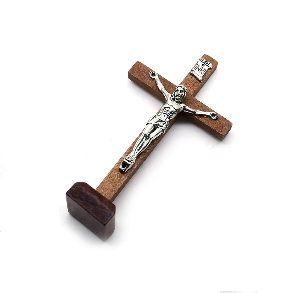 Christianartworkshop 3 Colors Wooden Jesus Cross Ornament - Expression of Faith