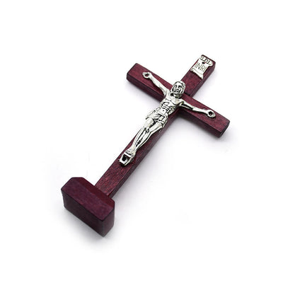 Christianartworkshop 3 Colors Wooden Jesus Cross Ornament - Expression of Faith